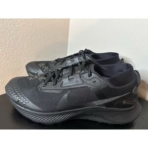 Size 14 - Nike Pegasus Trail 3 Gore-Tex GTX Triple Black Running Hiking Shoes